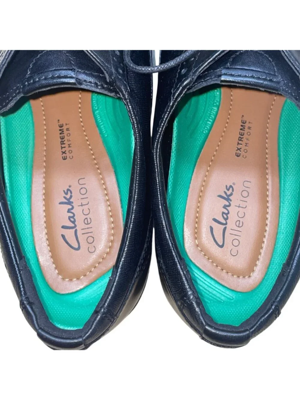 Clarks Collection Men’s Black Leather Extreme Comfort Oxford Shoes Size 11.5M